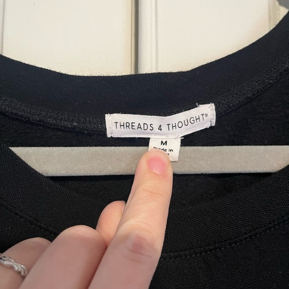 Threads 4 Thought Women’s Feather Fleece Sweatshirt - Picture 3 of 4